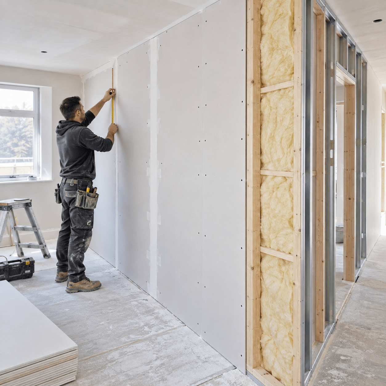 Dry lining and partitioning